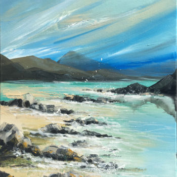 제목이 "Coast Study C01N02"인 미술작품 Irina Rumyantseva로, 원작, 아크릴 나무 들것 프레임에 장착됨