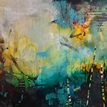 Painting titled "Exuberances" by Kersteen A Anderson, Original Artwork, Acrylic