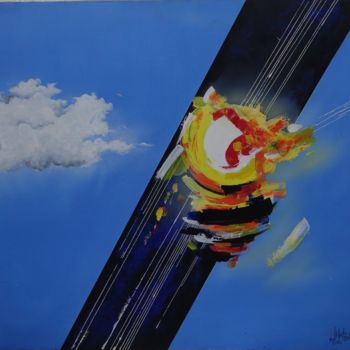Painting titled "Soleil Apocalyptique" by Jean Paul Hippolyte Soler, Original Artwork, Oil