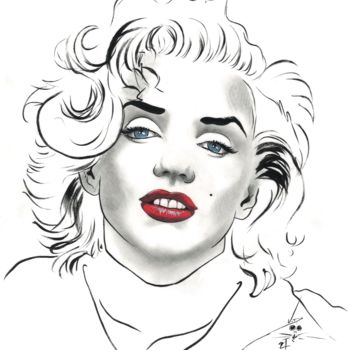 Drawing titled "Icon" by John Creekmore, Original Artwork, Ink