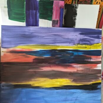 Peinture intitulée "Paysage" par Isabelle Pons, Œuvre d'art originale, Acrylique