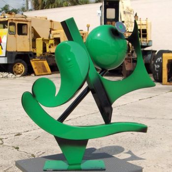 Sculpture titled "Aladdin" by Richard Beaulieu, Original Artwork, Metals