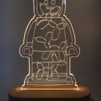 Design titled "Alter Ego Jeff - La…" by Alessandro Piano, Original Artwork, Luminaire