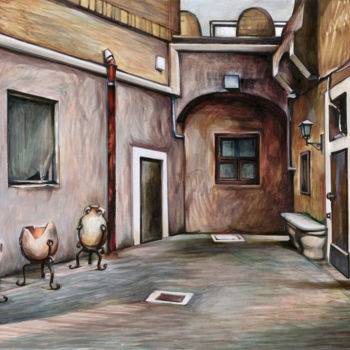Disegno intitolato "Castel Sant'Angelo" da Olga Miasnikova (agll), Opera d'arte originale, Pennarello