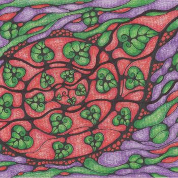 Tekening getiteld "Spiral of Life" door Valerii Latyshev, Origineel Kunstwerk, Potlood