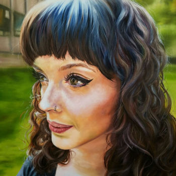 Painting titled "Tori" by Renee Brown, Original Artwork, Oil