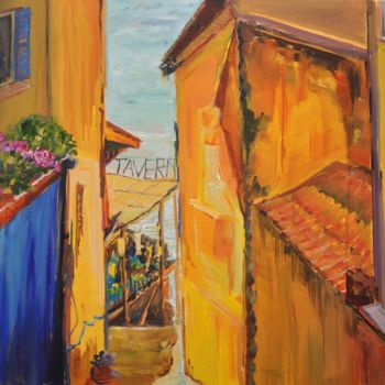 Pintura intitulada "Taverna" por Alexandra Ghimisi, Obras de arte originais, Acrílico