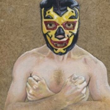Painting titled "DAN" by Kirsty Harris, Original Artwork