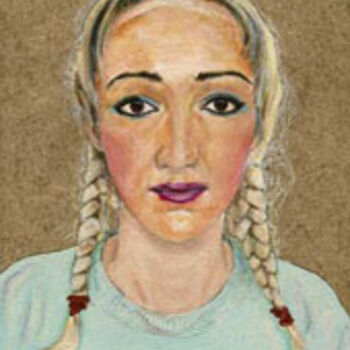 Painting titled "FIONA" by Kirsty Harris, Original Artwork, Oil