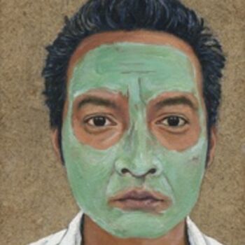 Painting titled "RICH" by Kirsty Harris, Original Artwork, Oil