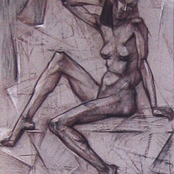 Drawing titled "Model" by Alexey Kriventsov, Original Artwork