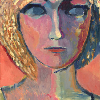 제목이 "Mosaic girl"인 미술작품 Petr Ldin로, 원작, 기름