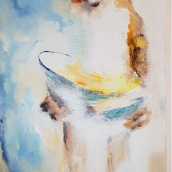 Painting titled ""CHERCHEURS D'OR" _…" by Catherine Villa, Original Artwork, Oil