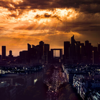 Photographie intitulée "la defense" par David Penez, Œuvre d'art originale, Photographie numérique