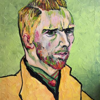 Painting titled "Vincent Self portra…" by Liudmyla Riabkova, Original Artwork, Oil