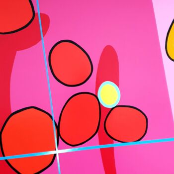Peinture intitulée "AU PALAIS D' URANIE" par Stephane Bulan, Œuvre d'art originale, Acrylique Monté sur Châssis en bois