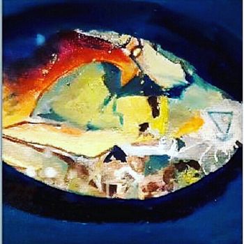 Peinture intitulée "Fond de l’œil" par Christophe Perez, Œuvre d'art originale, Huile Monté sur Châssis en bois
