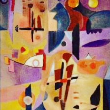 Peinture intitulée "Paysage onirique" par Christophe Perez, Œuvre d'art originale, Acrylique Monté sur Châssis en bois