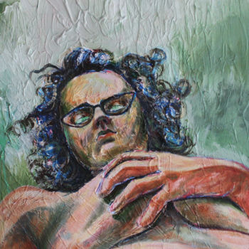 Painting titled "Looking Down On You" by Dzovig Arnelian, Original Artwork, Acrylic