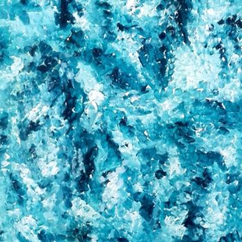 Peinture intitulée "Floraison nocturne" par Renaud Angerville-Langlois, Œuvre d'art originale, Acrylique