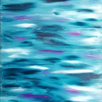 Malerei mit dem Titel "Marée noire" von Renaud Angerville-Langlois, Original-Kunstwerk, Acryl