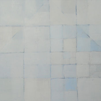 Painting titled "Squares Mini XX" by Anna Jannack, Original Artwork, Oil