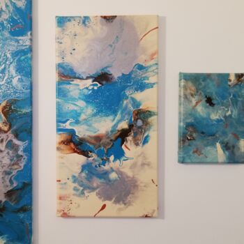 Pittura intitolato "La terre vue du ciel" da Patricia Mollard Silvestre, Opera d'arte originale, Acrilico Montato su Telaio…
