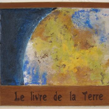 Painting titled "Le livre" by Marina Argentini, Original Artwork, Wood