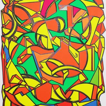 Painting titled "Frères Lumières" by Pierre-Jean Combar, Original Artwork, Acrylic