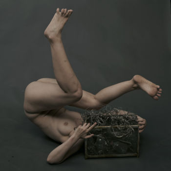 Photography titled "-9-0n / Figure coll…" by Leni Smoragdova, Original Artwork, Analog photography Mounted on Aluminium