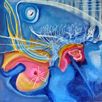 Peinture intitulée "SENSATION D'EAU" par Juan Luis Gandulfo, Œuvre d'art originale, Acrylique Monté sur Châssis en bois