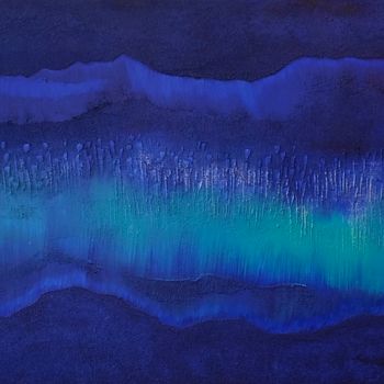 Painting titled "EOS - II" by Hyun Ae Kang, Original Artwork, Resin