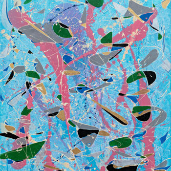 Pittura intitolato "LIGHTNESS" da Natalia Dinsel-Bondarenko, Opera d'arte originale, Acrilico