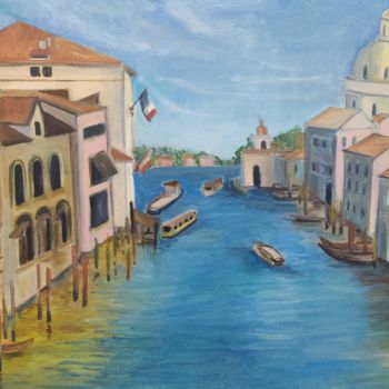 Painting titled ""A piece of Venice"…" by Yulia Sheverova, Original Artwork, Oil
