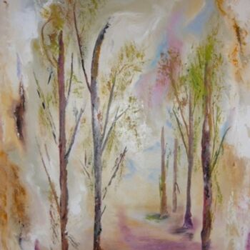 Pintura intitulada "SOLITUDE" por Geneviève Pace, Obras de arte originais, Óleo