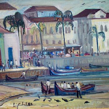 Pintura intitulada "mus033 - Paranaguá" por Luiz Carlos De Andrade Lima, Obras de arte originais