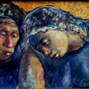 Pintura intitulada "mus036 - Confidênci…" por Luiz Carlos De Andrade Lima, Obras de arte originais, Óleo