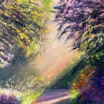 Peinture intitulée "Lumière normande" par Anne Vignau, Œuvre d'art originale, Acrylique