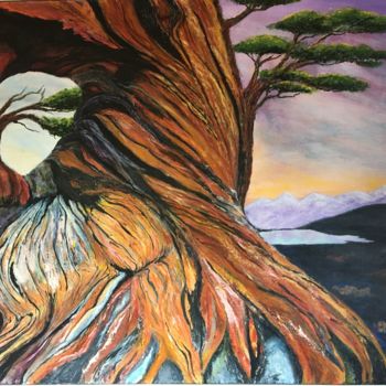 Painting titled "L’ANCÊTRE" by Jean Luc Onré, Original Artwork, Acrylic