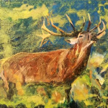 Painting titled "The cry for spring" by Gregor Pratneker, Original Artwork, Oil