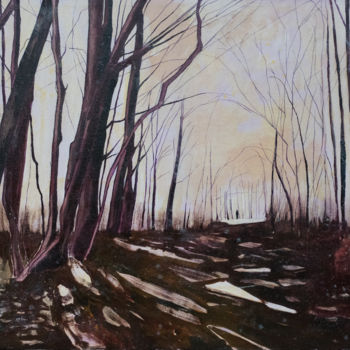 Painting titled "Dormancy" by Gregor Pratneker, Original Artwork, Oil