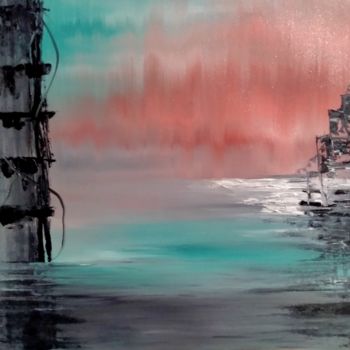 「New Horizon」というタイトルの絵画 Atignas Artによって, オリジナルのアートワーク, オイル