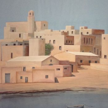 Ζωγραφική με τίτλο "Lampedusa" από Sergio Repossini, Αυθεντικά έργα τέχνης, Ακρυλικό