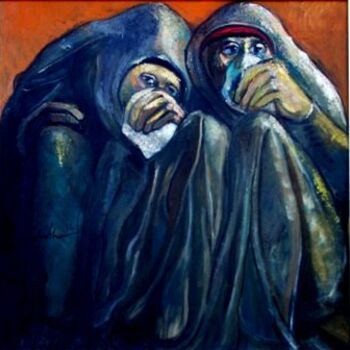 Pintura intitulada "mus064 - Meninos de…" por Luiz Carlos De Andrade Lima, Obras de arte originais, Óleo