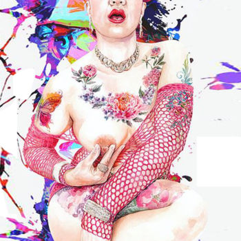 Pintura intitulada "Unleash Yourself se…" por Vanessa Chyi, Obras de arte originais, Aquarela