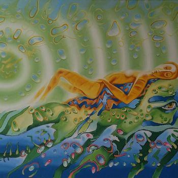 绘画 标题为“Abduction of Europa…” 由Oleksandr Lekomtsev, 原创艺术品, 油