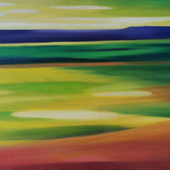 Peinture intitulée ""Champiternel paysa…" par Raphaël Roux, Œuvre d'art originale, Huile