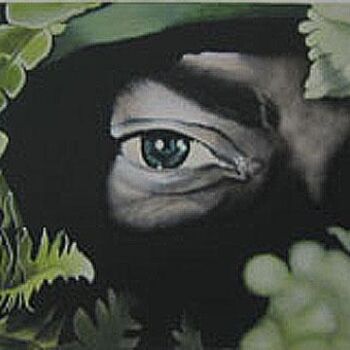 Schilderij getiteld "WATCHING" door Thomas Peterson, Origineel Kunstwerk