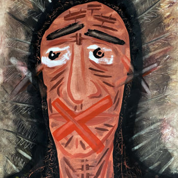 "Chief Bromden" başlıklı Tablo Bachi Jincharadze tarafından, Orijinal sanat, Petrol