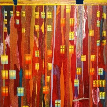 Peinture intitulée "TRANSPARENCES 01" par Bernard Ambielle, Œuvre d'art originale, Huile